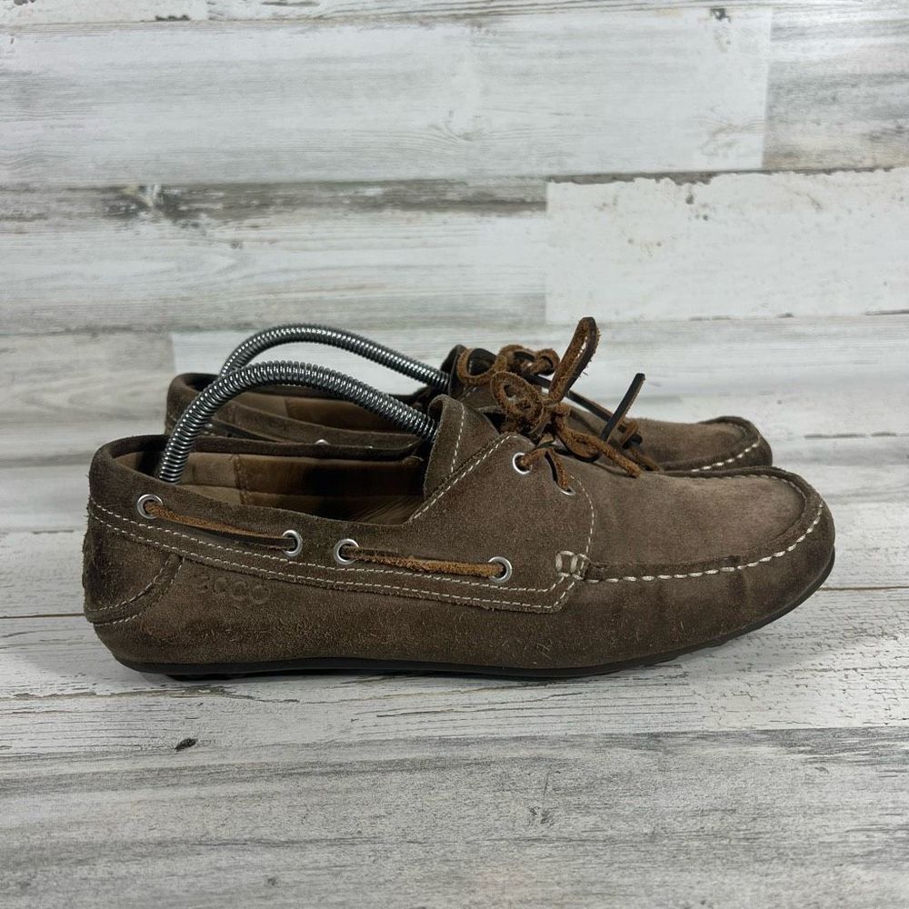 Ecco Brown Suede Men's Slip-On Loafers